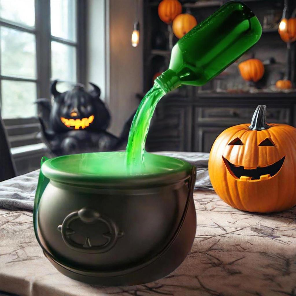 Halloween with Pump, Easy Setup Lights, Floating Bottle for Kitchen Table, House, Holiday