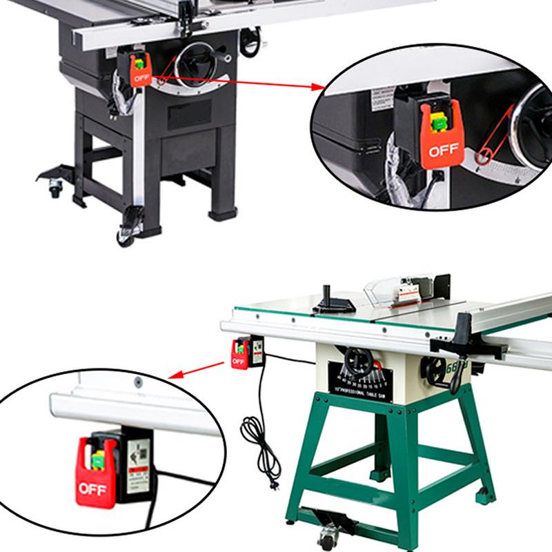 KJD17B-16 4kolíkové stolní pily Elektromagnetické tlačítkové spínače 16A AC250V lopatkový spínač pro stolní vrtačky/brusky/soustruhy