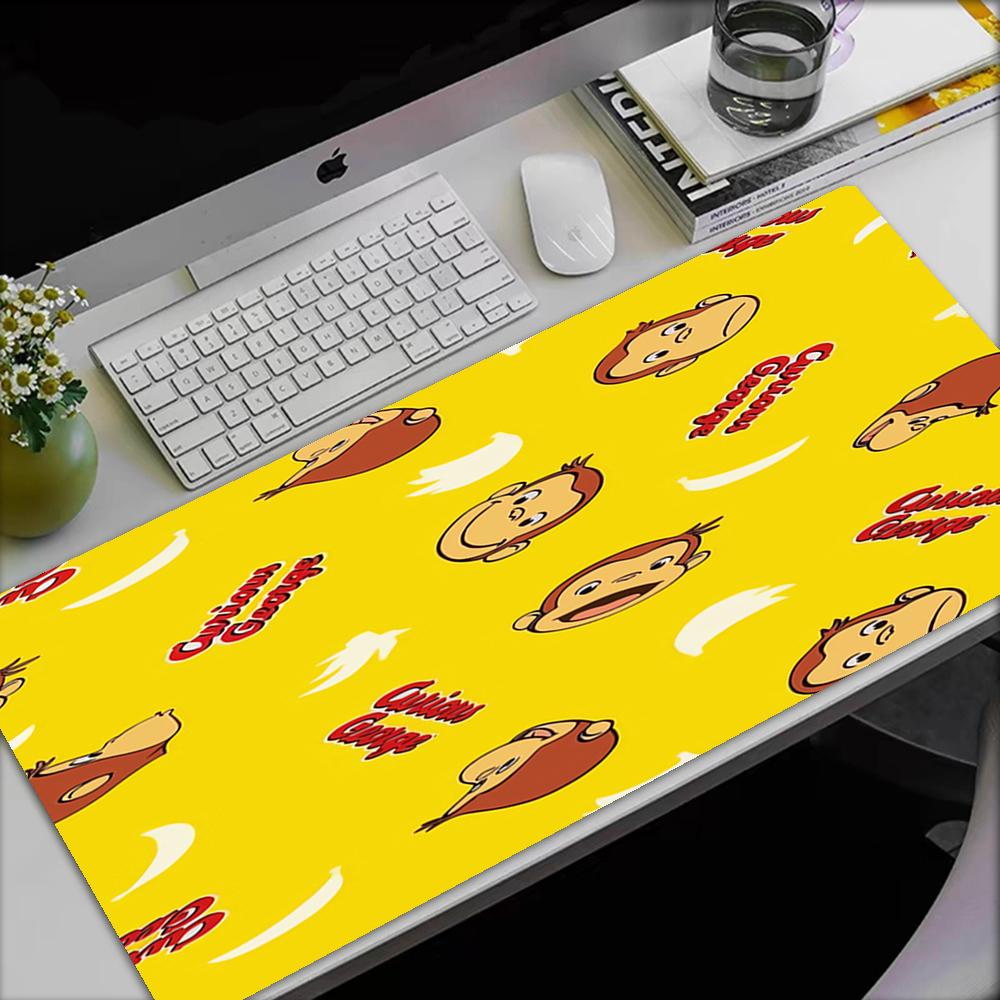 Curious George Theme Mouse Pad, Non Slip Rubber Base, Multifunctional Office & Home Decor, Perfect for Workspace Personalization.