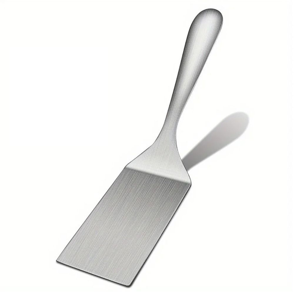 1 Stück Neuer Edelstahl Grillwender Metall BBQ Kochschaufel Kleine Bratspachtel