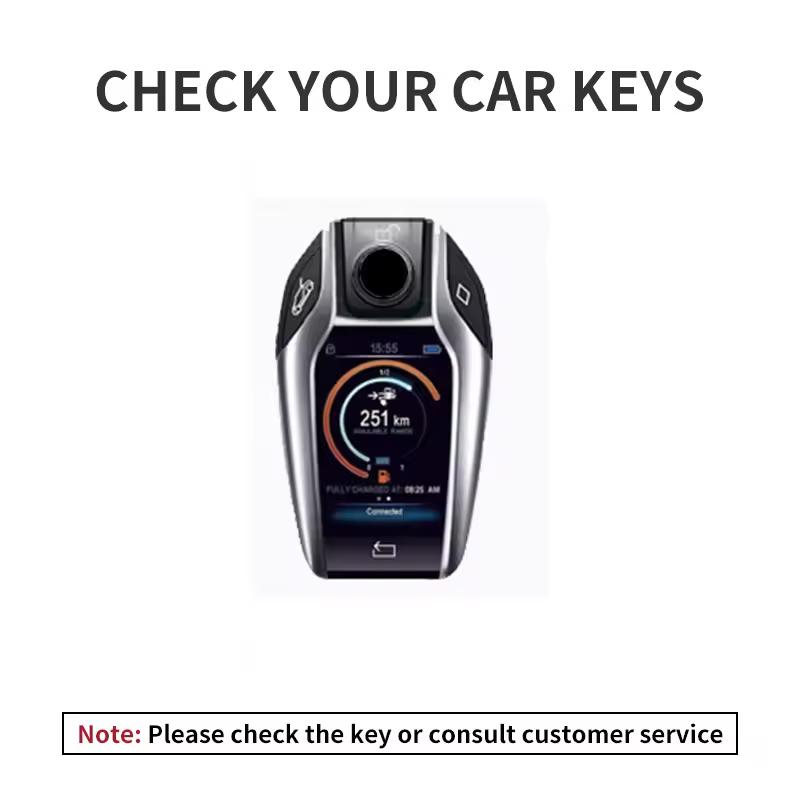 Leather Metal Car Smart Remote Key Case Cover Gift Key Bag For BMW 5 7 Series X3 X4 X5 X7 G30 G31 G11 G12 G01 GT G32 I8 Sticker Vdkc30