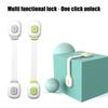 1 Piece Baby Safe Straps Adhesive Cabinet Drawer Door Latches Baby Safety Lock Drawer Child Safety Cabinet Locks