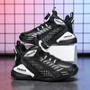 Children's sports shoes boys rotating buttons 2025 new spring mesh breathable older children's youth basketball shoes men
