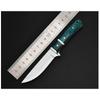 Stainless Steel Sharp Fixed Blade Knife Wooden Mongolian Meat Grilling Knife Camping Survival Barbecue Fruit Knife