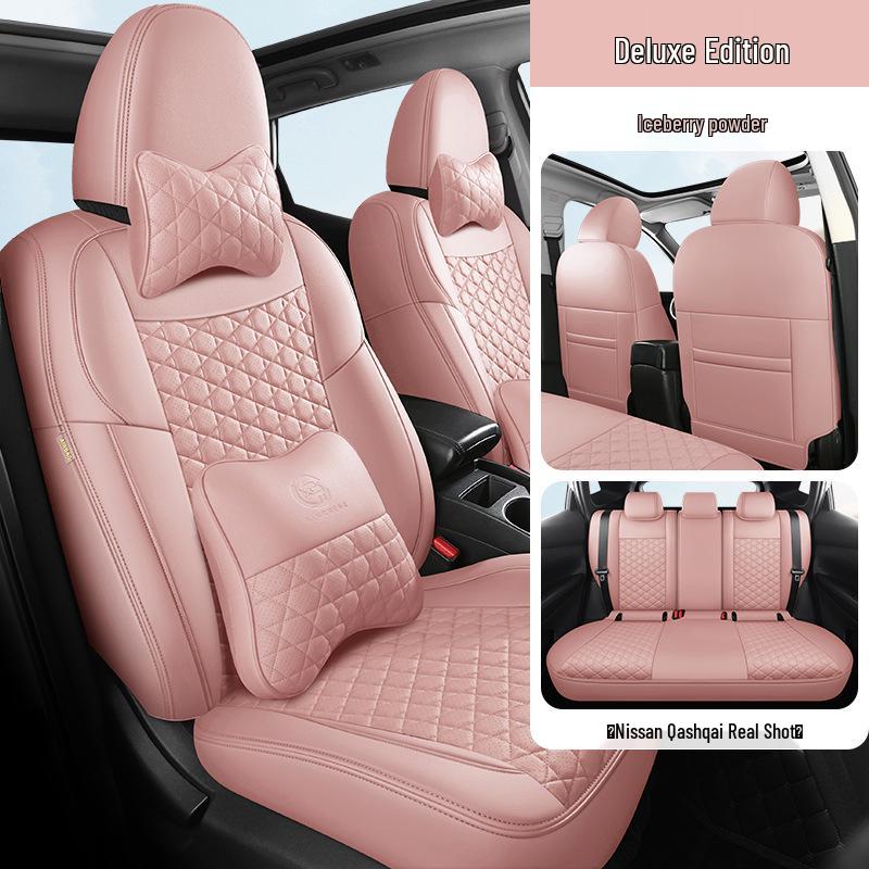 Five-Seat Qashqai Full Leather SUV Cushion: All-Season, Full Surround Seat Cover.
