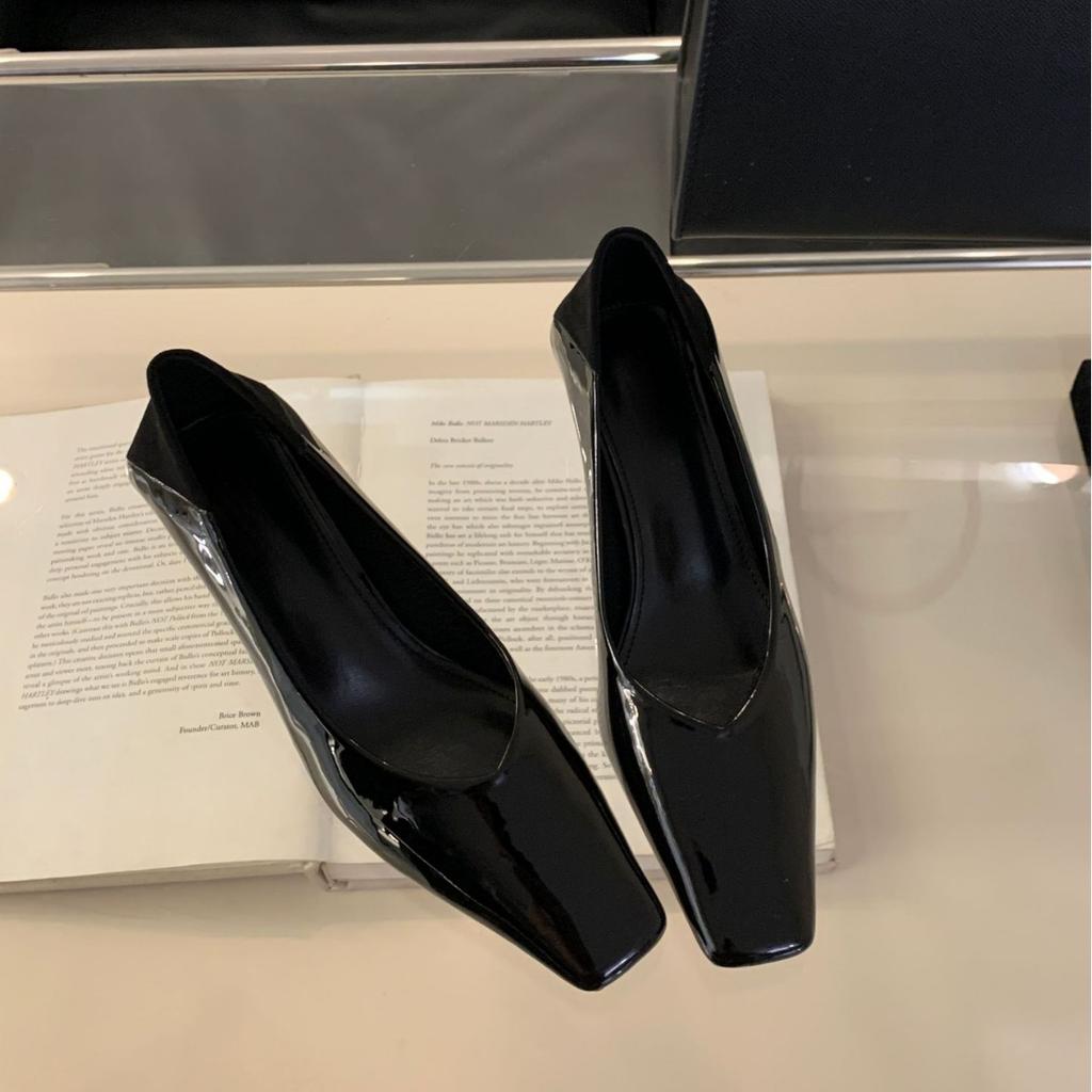 Single shoes 2025 spring women's French retro square head high heels women's thin heels high sense comfortable versatile Huizhou women's shoes