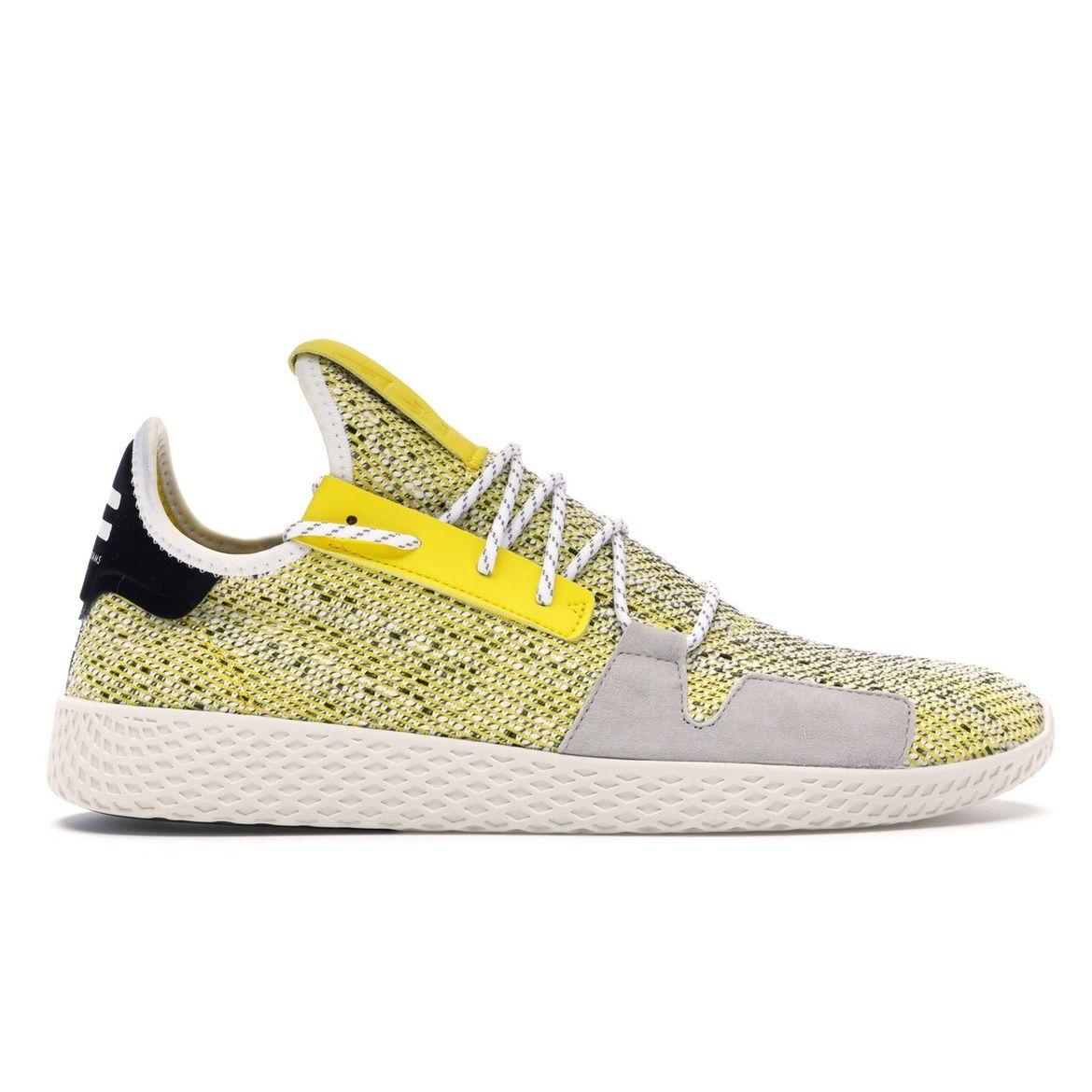

Желтые кроссовки унисекс adidas Pharrell x Tennis Hu V2 Cloud-White Core-Black BB9543