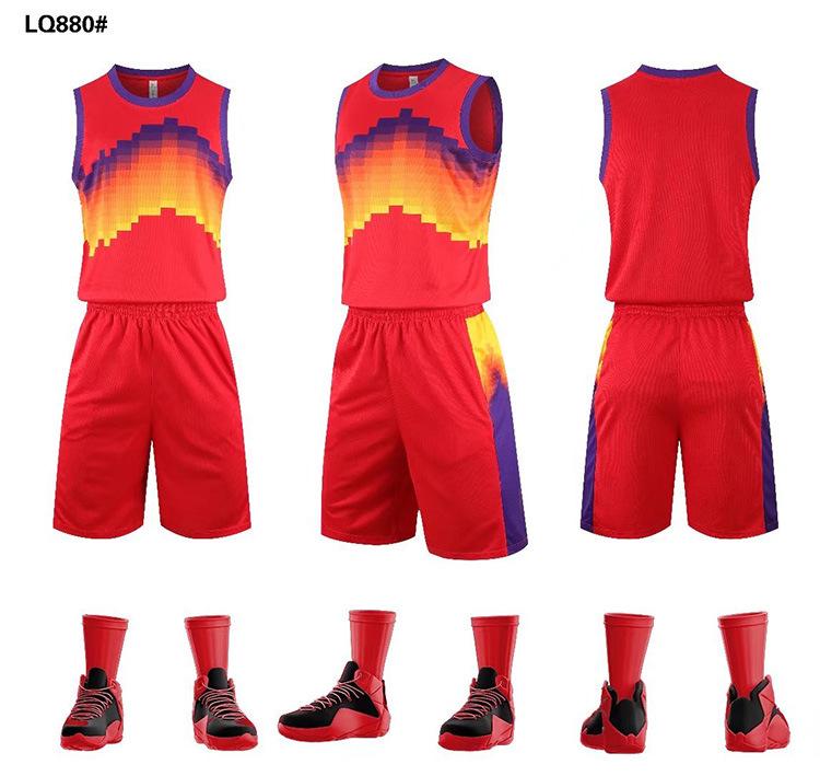 Basketball Suit Men S Adult Children S Short-Sleeved Training Suit Competition Jersey Women S Jersey Clothing Summer 2XS