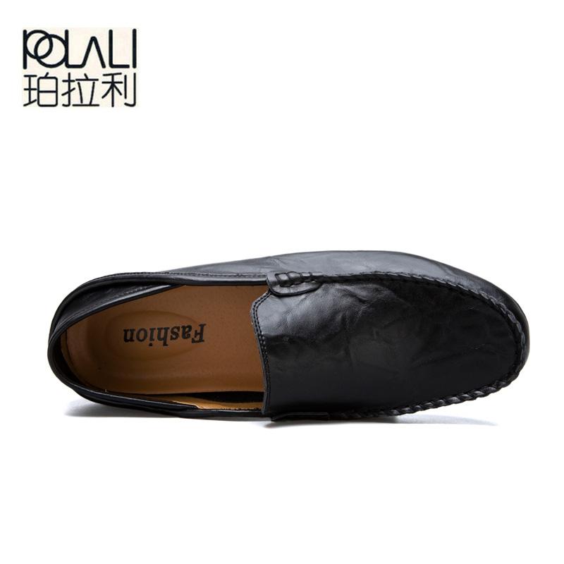 POLALI большие размеры 35-47 мужские повседневные мокасины на весну и осень мужские — фото 4