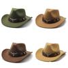 Western Cowboy Hat For Men And Women Made Of Wool Felt With Sun Protection And Breathability