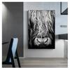Cattle  Print On Canvas Wall Art Pictures Animal Painting for Living Room Home Decor Modern Abstract Scottish Highlander