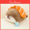 Sea Otter Sushi Plush Keychain Cute Animal Backpacks Keyrings Birthday Gift