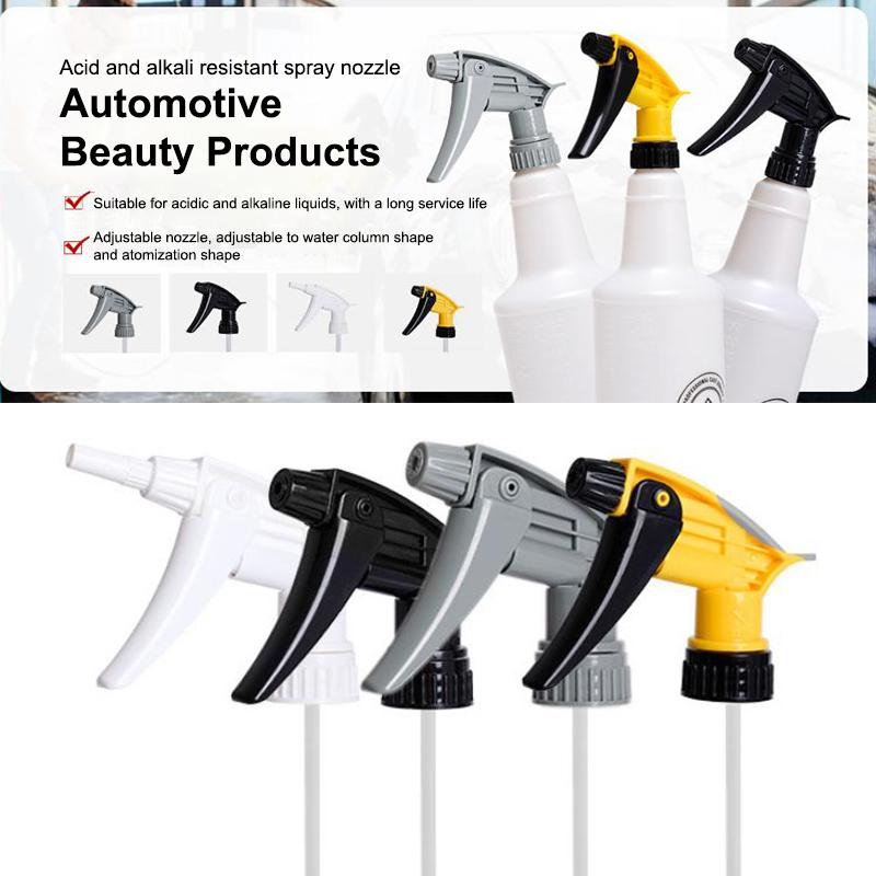 Chemical Resistant Trigger Sprayer Nozzle for Car Washing Film Mounted Small Spray Bottle Car Wash Tool