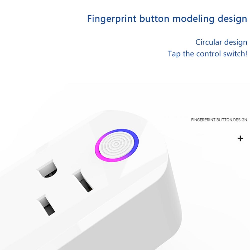 Smart Socket Wifi Smart U.S. Socket Electricity Statistics Smart Home U.S. Regulation Drag Two Double Plug