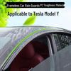 Tesla Model Y Regen- und Sonnenschutzblenden: Rahmenlose Windabweiser & Zierleisten