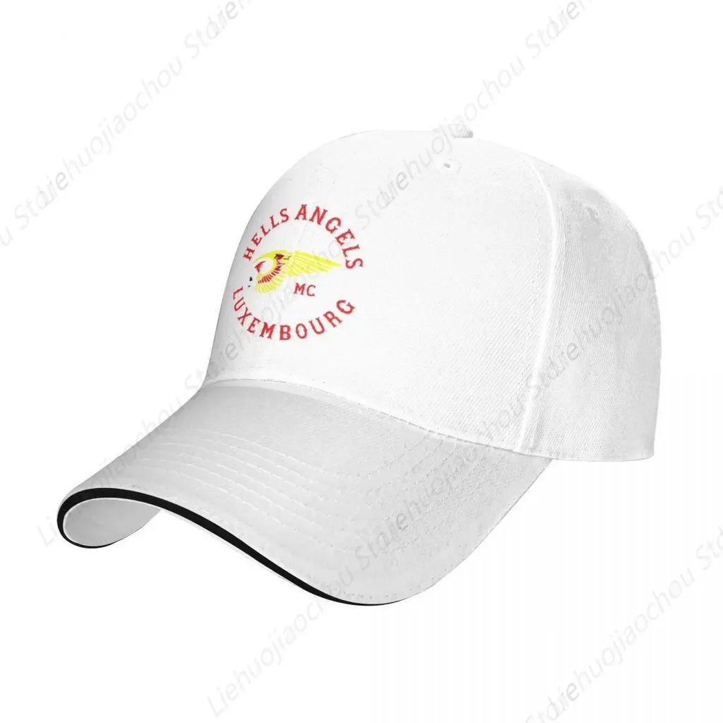 Luxembourg Motorcycle Club Race Baseball Caps Fashion Hellsangels Sandwich Cap for Unisex WoUnisex Polyester Dad Hat Sport