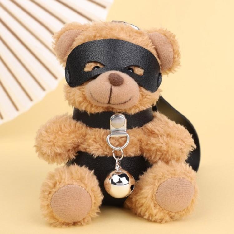 Plush Bear Keyring Plush Bag Charm Nontoxic Material Cute Travel Accessory Gift Stylish Bag Hanging Ornament