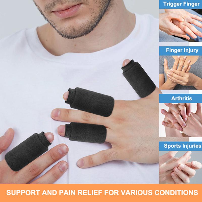 Finger Ice Sleeves 4Pcs Finger & Toe Cold Gel Ice Packs Thumb Ice Packs  Cold Compression Sleeves For Arthritis Hand Care
