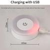 USB LED Night Light with Magnetic Base, Portable Room Lamp with Light Sensor for Wall Lighting, USB Charging Nightlight for