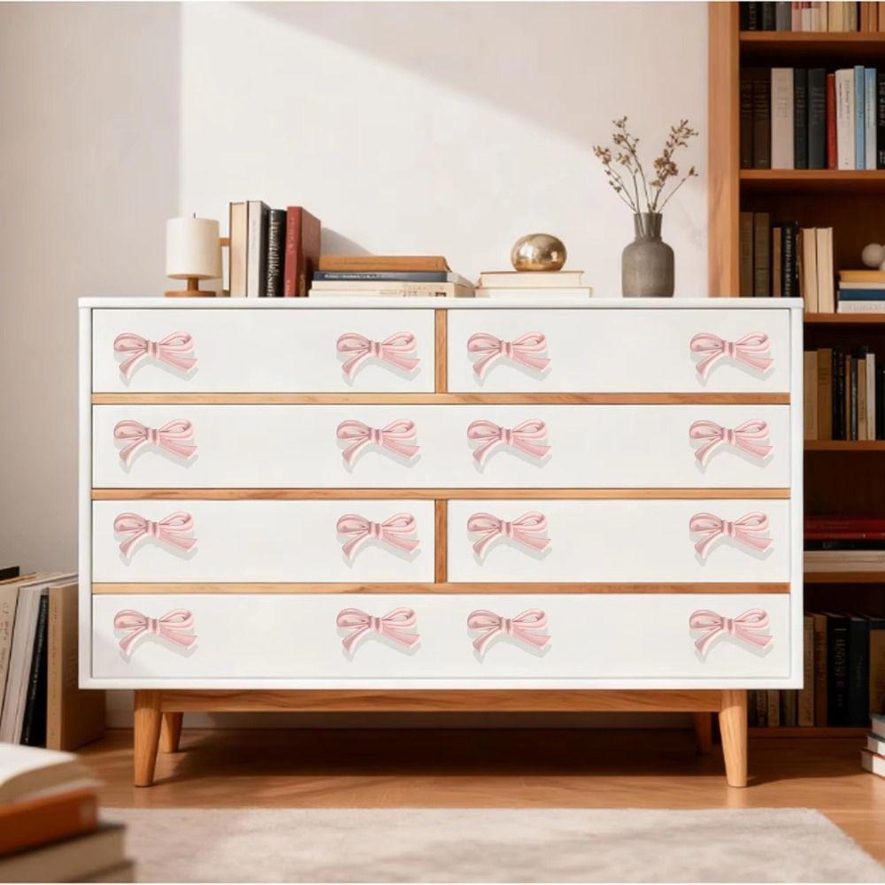 Zinc Alloy Drawer Handle Bow Shape Wardrobe Handle Decorative Cabinet Pulls  Home Decor