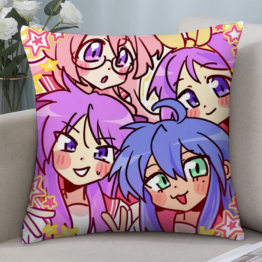 Heißer Lucky Star Kissenbezug Kurzplüsch Sofa Dekorativ Geschenk Zuhause Doppelseitiger Druck Kissen
