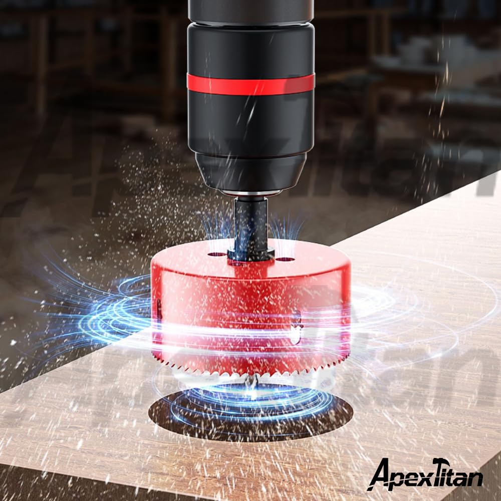 Hole Saw, Bimetal, Hole Cutter, For Drilling Screwdrivers, Drill Bit 4.7 inches (120 mm)