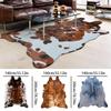 140x200cm Imitation Animals Skin Area Rugs Soft Faux Fur Leather Cow Carpet for Bedroom House Decoration Christmas Decor