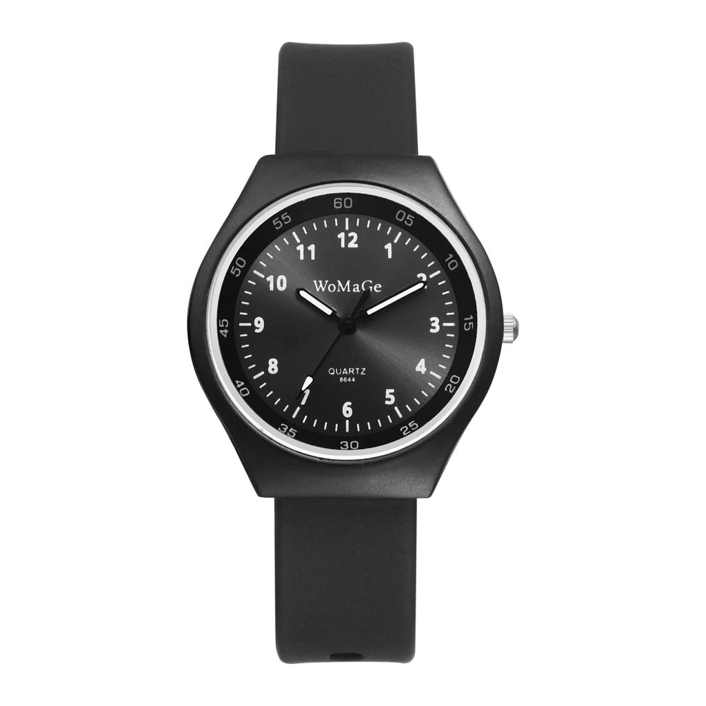 Simple and Cute Silicone Watch for Women: Analog Display, Waterproof, Stylish Quartz Movement, Leisure, Business, Fashion Accessory - Perfect for