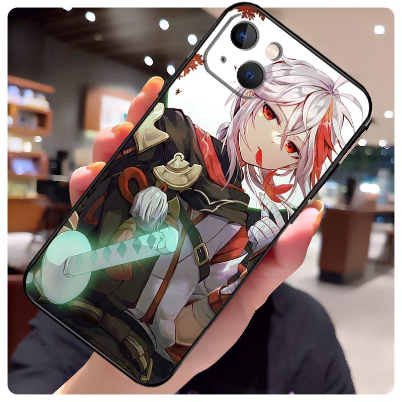 Genshin Impact Kaedehara Kazuha Case For iPhone 15 Pro Max 14 13 12 11 16 17 Pro Max mini 15 16 Plus 16e 17 Air Phone Cover