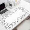 A Group of Cute Cats Mouse Pad Large Computer Office Game Table Mat Rubber Anti-slip Stitched Keyboard Mat XXL Desk Pads