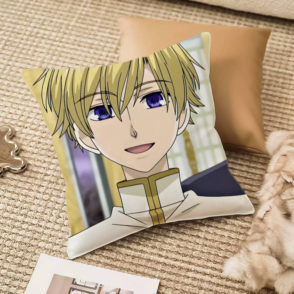 Ouran High School Host Club Pillow Case Sofa And Living Room Decorative Cushion Covers Dust-proof And Mite-proof Invisible Zippe