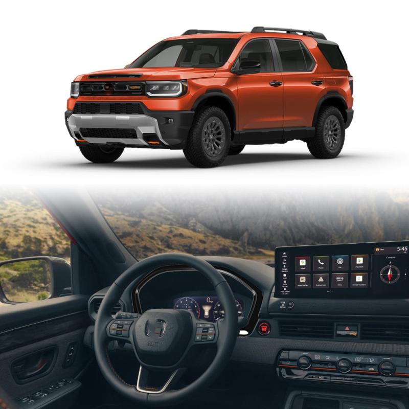 For Honda passport 2025 2026 ABS Piano Black door Window Lift Switch gear  break hold water cup Panel AC vent trument cover