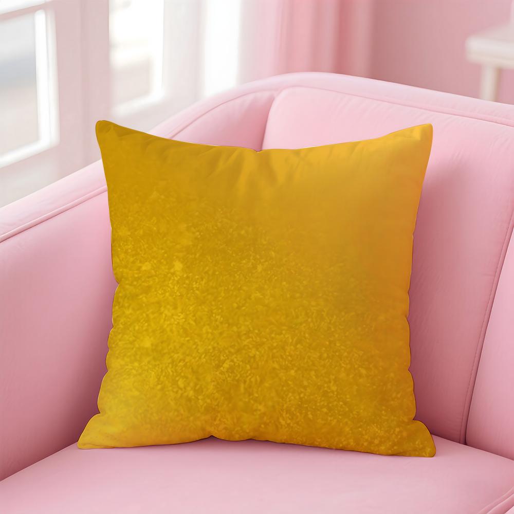 Luxe Shiny Art Gold Foil Texture Cushion Cover Pillow Case Soft Skin Friendly Fabric  Concealed Zipper