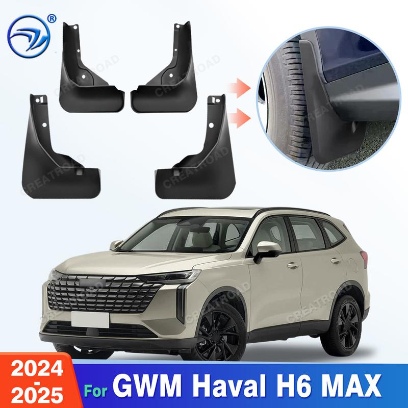For GWM Haval H6 MAX 2024-2025 Fender Mudflaps Splash Guards Mudguards Mud Flaps Car Accessories