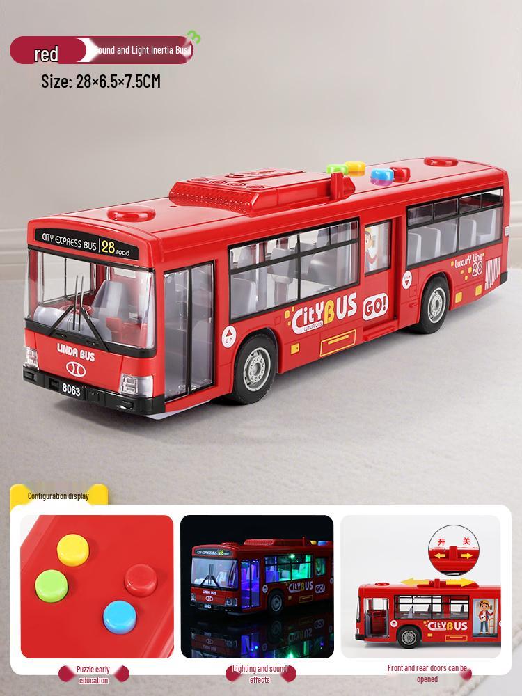 Large Children's Toy School Bus: Model Simulation Coach for Boys