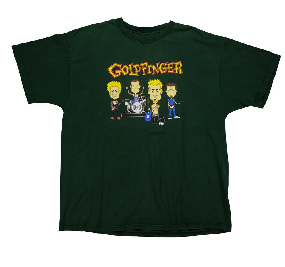 NEW Goldfinger Band Live In Tour S-5XL Green Cotton T Shirt SE853 Unisex T-Shirt XL