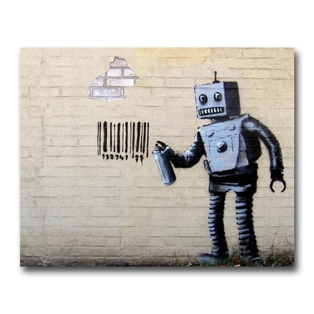 Banksy Painting "Girls and Balloons" Canvas Painting Fashion Home Decor Poster Print Wall Art Picture For Living Room Decoration