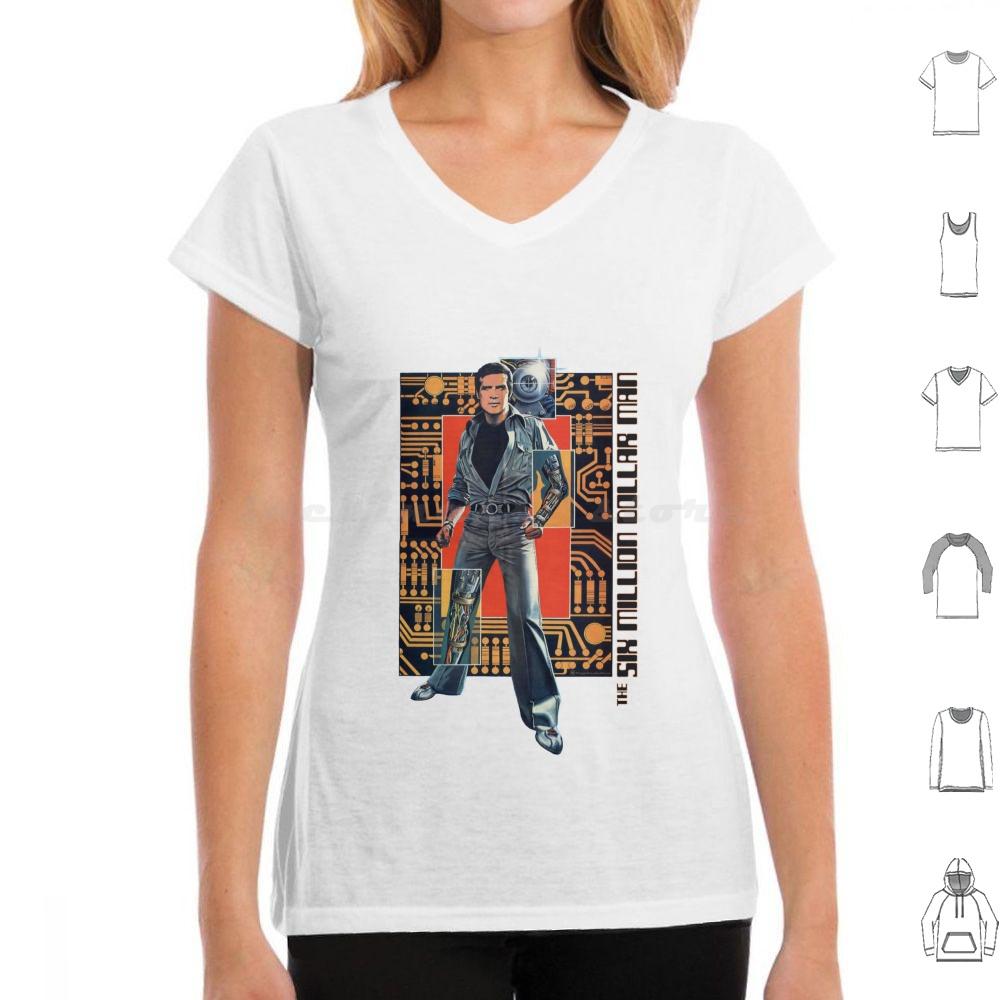 

The Six Million Dollar Man T Shirt Big Size 100 Cotton Fuggin Teez Six Million Dollar Man Cyborg Steve Austin Astronaut 4XL
