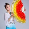 Dancer Practice Long Imitation Belly Dancing Fan Silk Fans Long Silk Fans Rayon Silk Fans