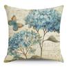 Art Floral Cotton and Linen Pillow Case Car Pillow Sofa Cushion