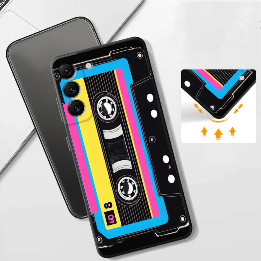 Funda Phone Cover Case for Xiaomi Redmi Note 11 9 10S 9S 13 Pro Plus 12 Pro 14 7 8 11s 12s 10 Vintage Cassette