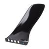 Surfbrett Finne 9,25 Zoll schraubenlose Montage Nylon Glasfaser Paddleboard Heckfinne zum Ersatz Schwarz