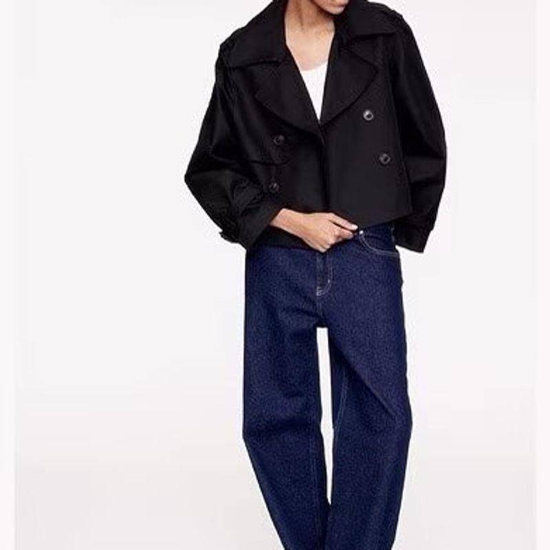 Za Export New Arrival Women's Clothing ZR Fashion Style French Fashion Stylish Short Trench Coat 1202762
