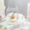 10 Stück Transparente Geburtstagskuchenbox Mini Handheld Gebäck Backen Tragbare Verpackung 5 Zoll 6 Zoll Sichtbare Erhöhte Dessertboxen