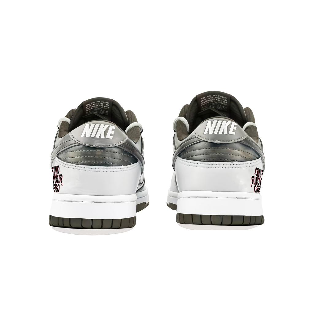 Nike Dunk Abrasion Resistant Abrasion Resistant Low Top Skateboard Shoes Men's White Gray HF5441-111(Team266-)