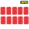 1-20Pcs Christmas Silicone Chocolate Mold Food Grade Non Stick Easy Clean Reusable Molds For Diy Baking Cake Candy Holiday Gifts
