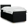 VidaXL Bed Slatted Base with Mattress Black 90x200 Cm Fabric 3289655