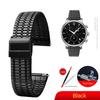 For Any Brand Quick Release Spring Bar Stainless Steel Watch Strap 18 20mm 22mm Safety Buckle Men Watchband Bracelet Accessories