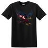 Eagle American Flag Graphic T Shirt Patriotic Freedom Bird Tee