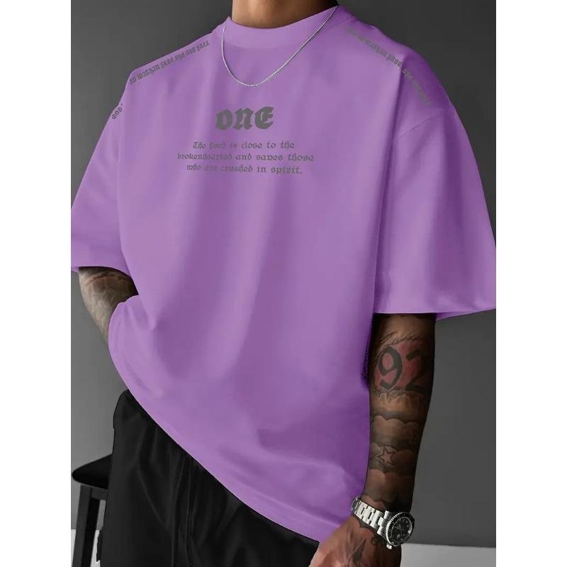 

The new men s T-shirt for summer 2025 is breathable lightweight casual and fashionable with letter prints 6XL